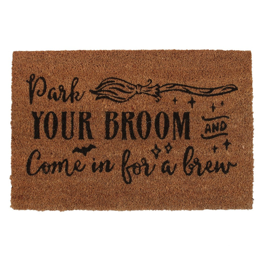 Park Your Broom Door Mat