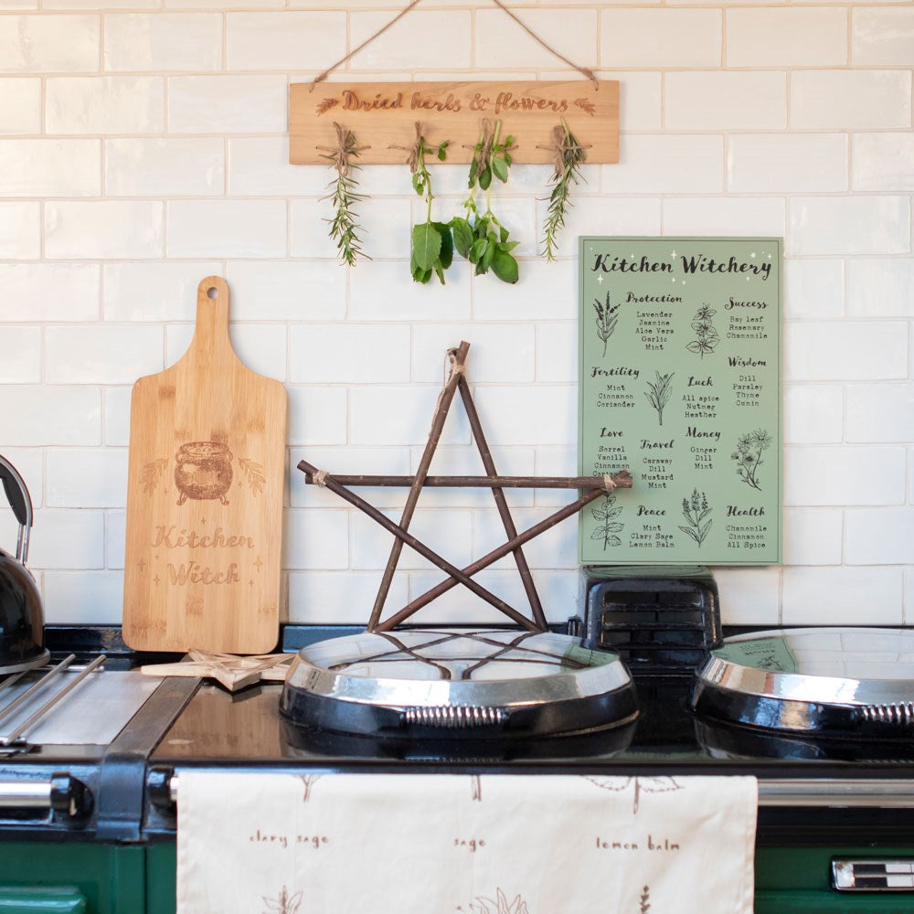 Kitchen Witch Chopping Board